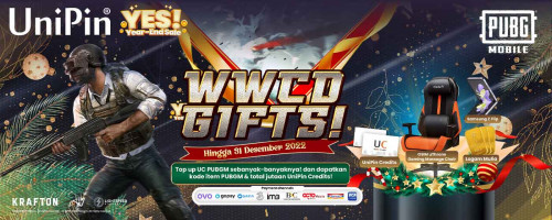 [Year-End Sale] WWCD GIFT! Menangkan Total Jutaan UniPin Credits & Kode Item PUBGM Hanya di UniPin!